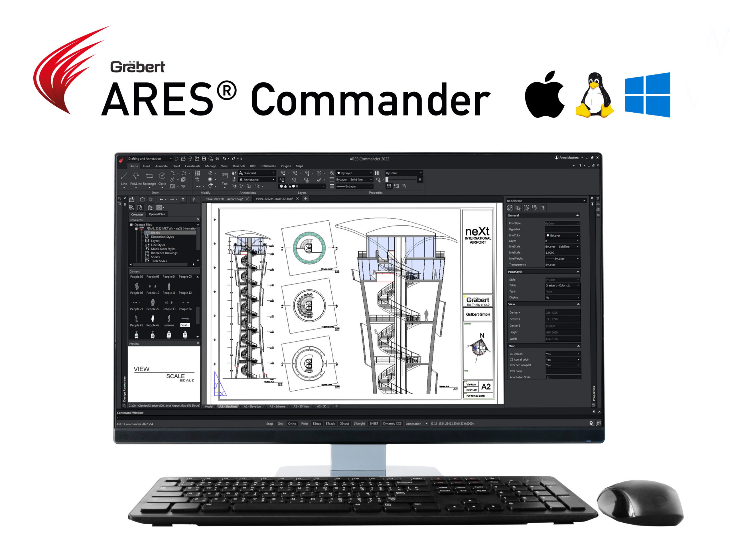 ARES Commander 2020 tower transparent with logo